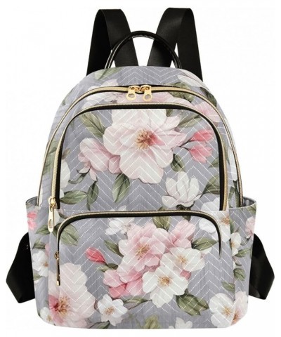 All Red Roses Womens Fashion Backpack, Womens Vacation Backpack, Backpacks for Womens Fashion, S Watercolor Pink and White Fl...