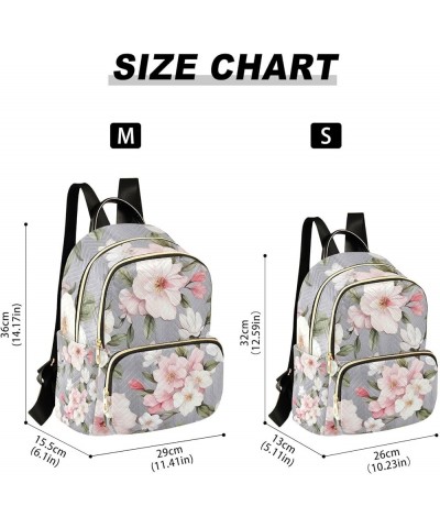 All Red Roses Womens Fashion Backpack, Womens Vacation Backpack, Backpacks for Womens Fashion, S Watercolor Pink and White Fl...