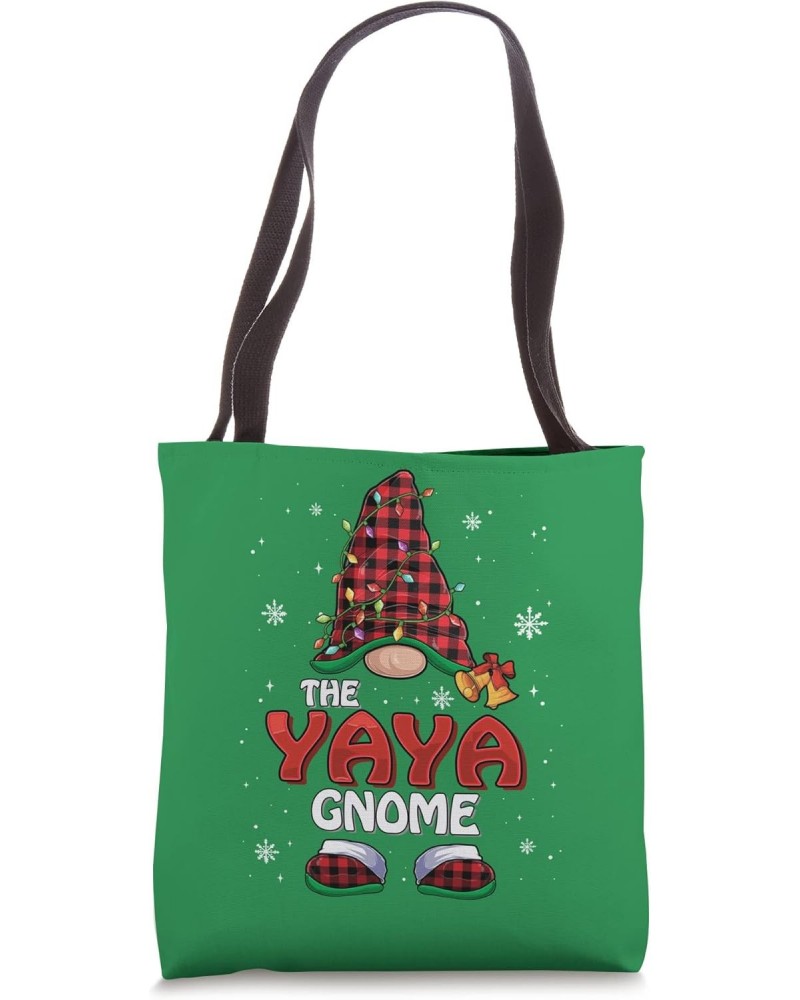 Funny Yaya Gnome Buffalo Plaid Girls Women Tote Bag $8.61 Totes