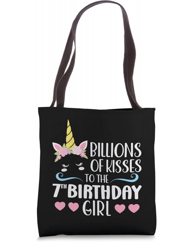 Billions of kisses 7th birthday girl birthday girl Tote Bag $14.27 Totes