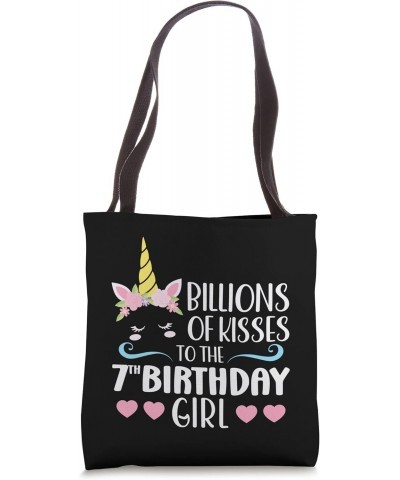 Billions of kisses 7th birthday girl birthday girl Tote Bag $14.27 Totes