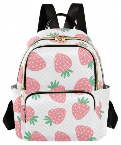 Mini Backpack for Women, Cute Strawberry Travel Backpack Purse for Ladies, Small Bookbag Daypack Shoulder Bag S A32 Small $14...