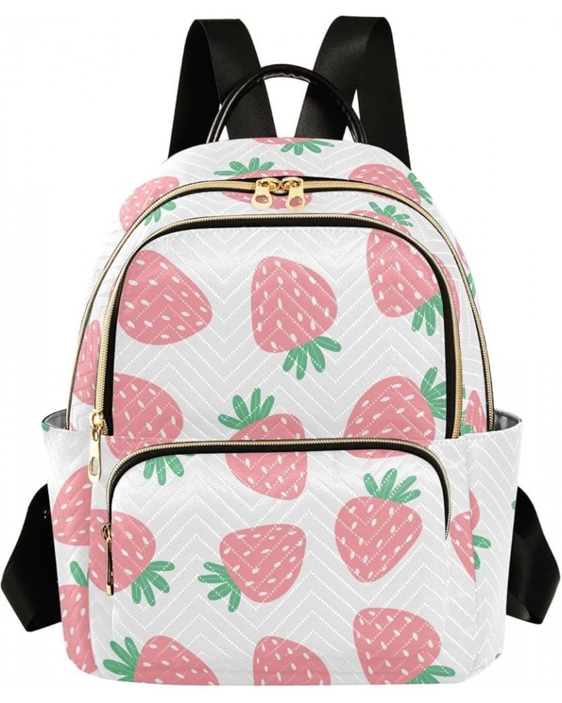 Mini Backpack for Women, Cute Strawberry Travel Backpack Purse for Ladies, Small Bookbag Daypack Shoulder Bag S A32 Small $14...