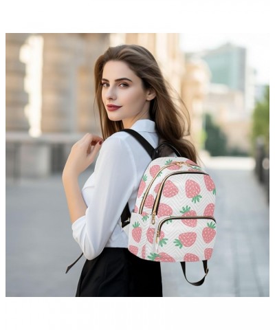 Mini Backpack for Women, Cute Strawberry Travel Backpack Purse for Ladies, Small Bookbag Daypack Shoulder Bag S A32 Small $14...