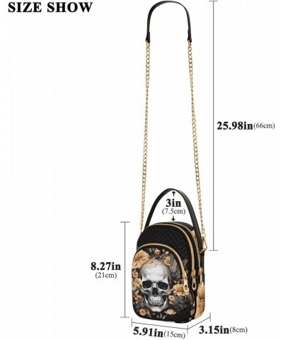 Skull Flowers Butterflies Small Crossbody Bags for Women Cell Phone Shoulder Purse Handbags Wallet 21214575 $13.72 Crossbody ...