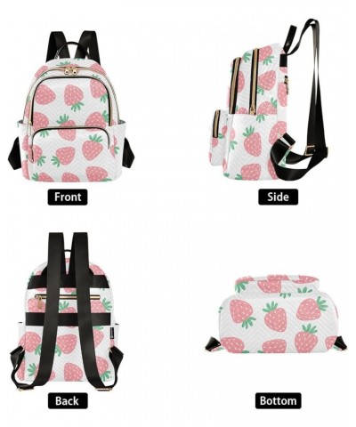 Mini Backpack for Women, Cute Strawberry Travel Backpack Purse for Ladies, Small Bookbag Daypack Shoulder Bag S A32 Small $14...