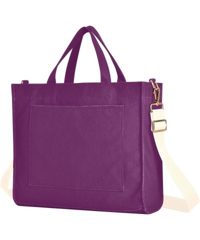 Colorful Polka Dots Corduroy Teacher Bags for Women Hand Bag School Tote Bag Small Handbag Luxury Purple $13.27 Totes