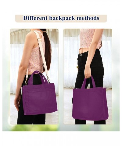 Colorful Polka Dots Corduroy Teacher Bags for Women Hand Bag School Tote Bag Small Handbag Luxury Purple $13.27 Totes