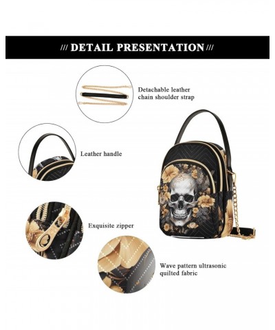 Skull Flowers Butterflies Small Crossbody Bags for Women Cell Phone Shoulder Purse Handbags Wallet 21214575 $13.72 Crossbody ...