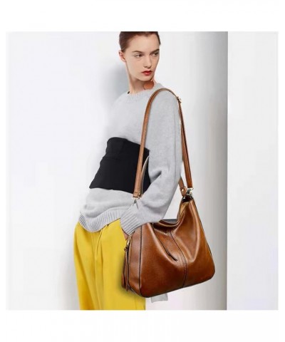 Tote Bag for Women PU Leather Shoulder Bags Fashion Hobo Bags Handbags with Adjustable Shoulder Strap Dark Gray $39.40 Totes