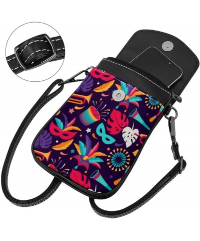 Small Crossbody Bags Cell Phone Purse - Stylish and Compact Purse with Adjustable Shoulder Strap Glowing Pumpkins Multicolour...