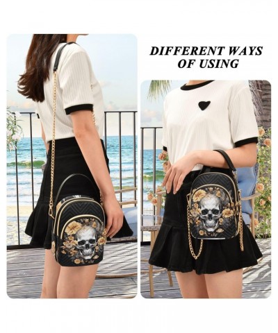 Skull Flowers Butterflies Small Crossbody Bags for Women Cell Phone Shoulder Purse Handbags Wallet 21214575 $13.72 Crossbody ...