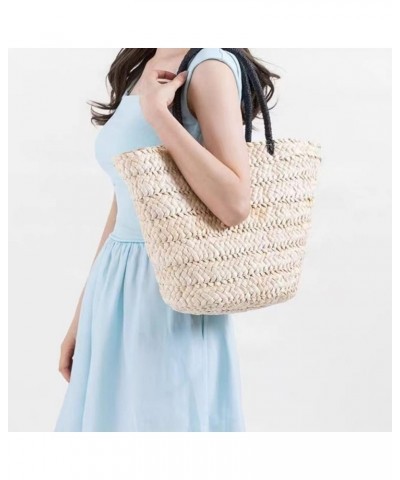 Woven Straw Beach Bag Summer for Women Girl Boho Tote Buckets Handbag Crossbody Vacation Purse Rattan Bag Wicker Travel Beige...