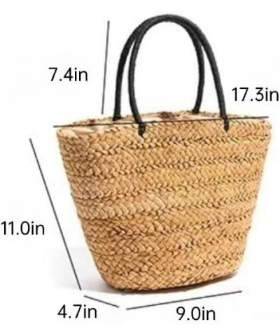 Woven Straw Beach Bag Summer for Women Girl Boho Tote Buckets Handbag Crossbody Vacation Purse Rattan Bag Wicker Travel Beige...