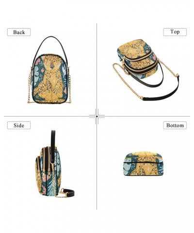 Small Crossbody Cell Phone Bag for Women, Watercolor Lemons Mini Over Shoulder Handbag Purse with Credit Card Slots Cute Chee...