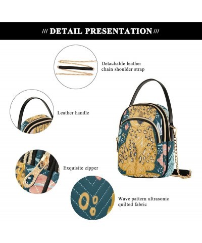 Small Crossbody Cell Phone Bag for Women, Watercolor Lemons Mini Over Shoulder Handbag Purse with Credit Card Slots Cute Chee...