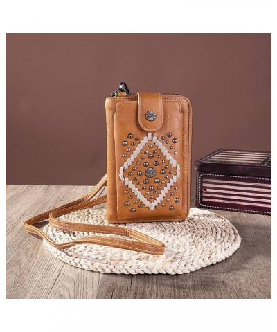 Small Crossbody Cell Phone Purses for Women Western CellPhone Wallet Bags with Coin Pocket Z-brown 2009 $20.13 Totes