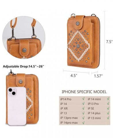 Small Crossbody Cell Phone Purses for Women Western CellPhone Wallet Bags with Coin Pocket Z-brown 2009 $20.13 Totes