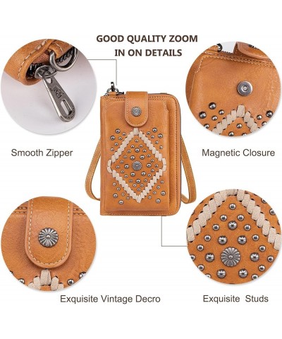 Small Crossbody Cell Phone Purses for Women Western CellPhone Wallet Bags with Coin Pocket Z-brown 2009 $20.13 Totes