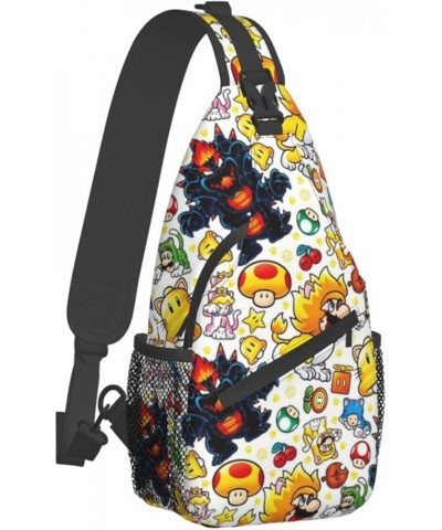 Cute Anime Cartoon Chest Crossbody Bag Men Women Casual Sling Backpacks Sling Bag For Travel Hiking Sport Gifts E9 E2 $12.55 ...