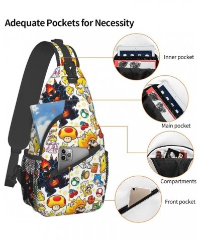 Cute Anime Cartoon Chest Crossbody Bag Men Women Casual Sling Backpacks Sling Bag For Travel Hiking Sport Gifts E9 E2 $12.55 ...