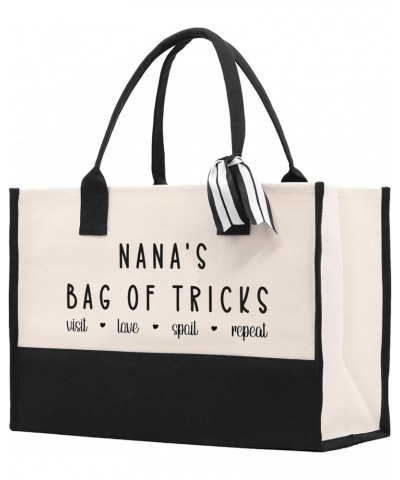 Grandma's Getaway Cotton Canvas Tote Bag Grandma Gift Bag Shopping Bag Nana's Bag of Tricks $13.98 Totes