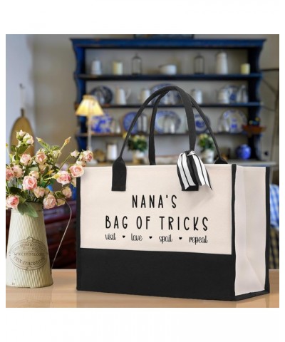 Grandma's Getaway Cotton Canvas Tote Bag Grandma Gift Bag Shopping Bag Nana's Bag of Tricks $13.98 Totes