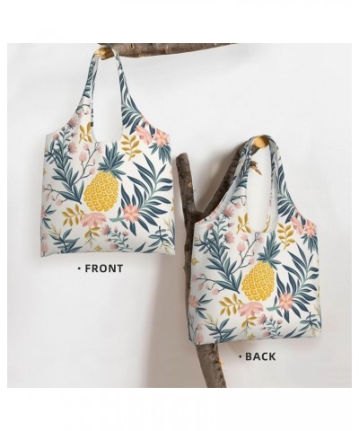 Pineapple Single Shoulder Commuter Canvas Tote Bags For Women And Men Pineapple 6 $9.23 Totes