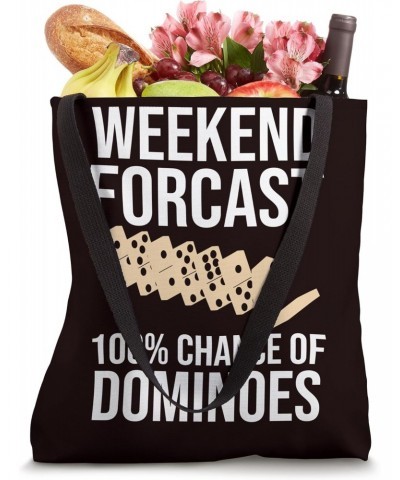 Dominoes - Weekend Forecast 100% Chance of Dominoes Tote Bag $12.00 Totes