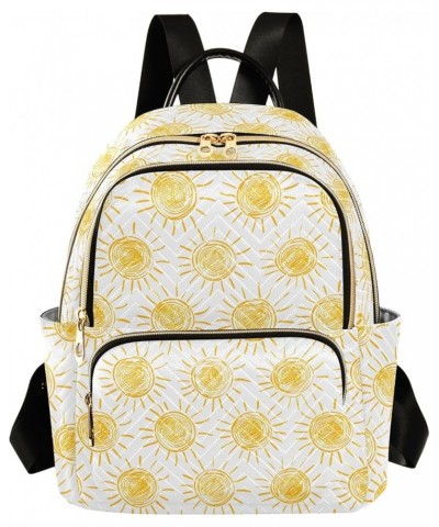 Sun Drawings Pattern Fashion Backpack Purse for Women, Casual Daypacks, Ladies Gift for Traveling Hiking Multicolor Small $12...