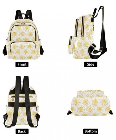 Sun Drawings Pattern Fashion Backpack Purse for Women, Casual Daypacks, Ladies Gift for Traveling Hiking Multicolor Small $12...