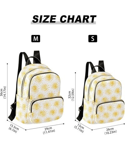 Sun Drawings Pattern Fashion Backpack Purse for Women, Casual Daypacks, Ladies Gift for Traveling Hiking Multicolor Small $12...