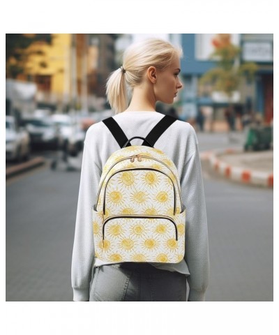 Sun Drawings Pattern Fashion Backpack Purse for Women, Casual Daypacks, Ladies Gift for Traveling Hiking Multicolor Small $12...