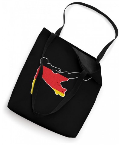 Vintage Germany Flag In Football Soccer Player Silhouette Tote Bag $9.64 Totes