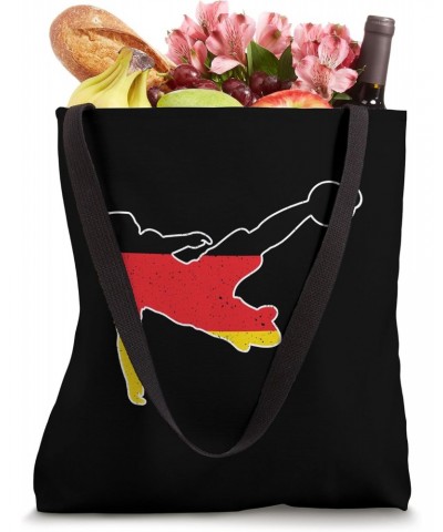 Vintage Germany Flag In Football Soccer Player Silhouette Tote Bag $9.64 Totes