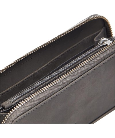 womens Leather Rfid Zip Around Wallet Clutch With Strap Wristlet, Black (Pebble), One Size US One Size Castlerock (Nubuck) $1...