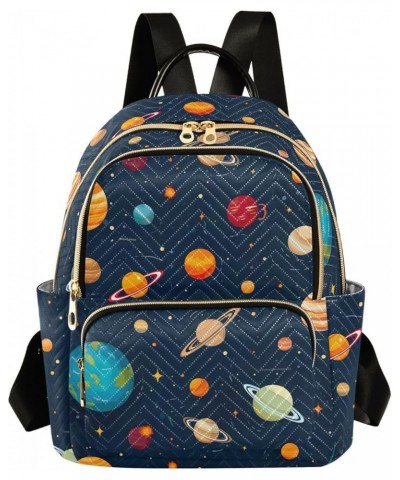 Space Planet Galaxy Backpack for Women Fashion Shoulder Bags Small Casual Daypack Travel Bag S 202a0389 M(11.4"x6.1"x14.17") ...