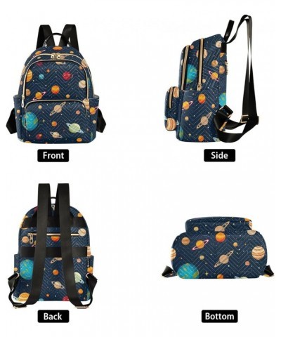 Space Planet Galaxy Backpack for Women Fashion Shoulder Bags Small Casual Daypack Travel Bag S 202a0389 M(11.4"x6.1"x14.17") ...