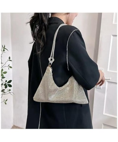 Small Hobo Bag for Women Chic Sparkly Evening Handbags Clutch Bag Shiny Purse for Party Club Wedding Gold $11.96 Evening Bags