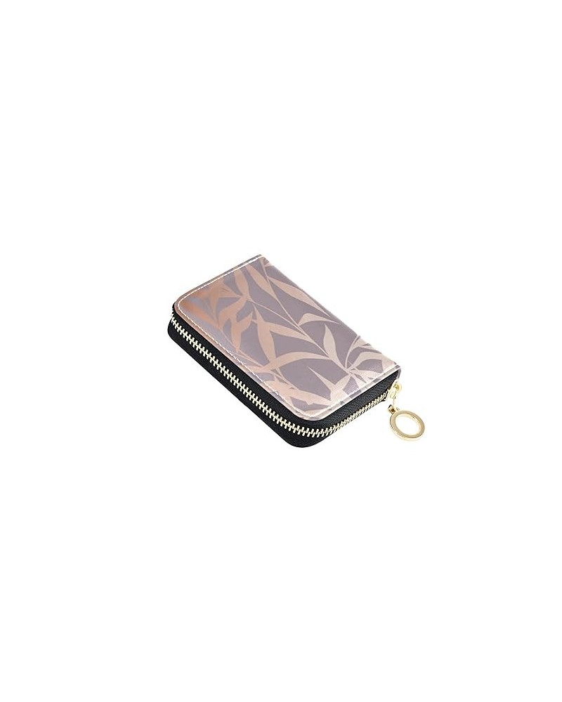 Retro Royal Gold Silver Baroque Floral Scroll Leaves Flowers on Dark Credit Card Coin wallet, Key Change Organizer Zipper Pur...