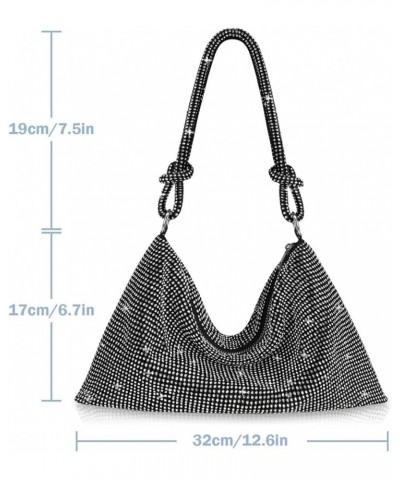 Small Hobo Bag for Women Chic Sparkly Evening Handbags Clutch Bag Shiny Purse for Party Club Wedding Gold $11.96 Evening Bags