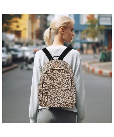 Leopard Cheetah Print Animal Gemoetric Mini Backpack Purse for Women Travel Bag Fashion Daypack Back Pack Shoulder Bag Multic...