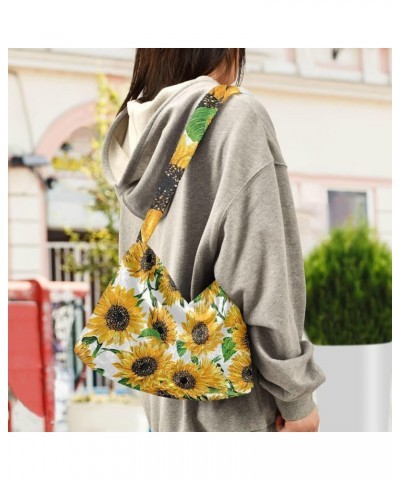 Leaves Pumpkins Fall Womens Handbags Shoulder Bag, Purses Shoulder Bag for Women, Autumn Handbags Fashion Trendy Fabric Desig...