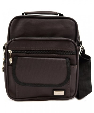 Mens/Ladies Smooth Canvas Style 'Small Messenger' Work/Travel Shoulder Bag Brown $13.19 Shoulder Bags