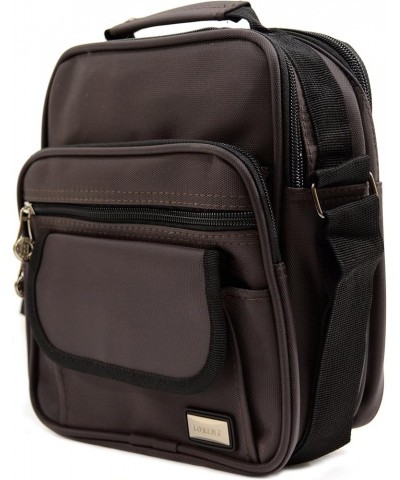 Mens/Ladies Smooth Canvas Style 'Small Messenger' Work/Travel Shoulder Bag Brown $13.19 Shoulder Bags