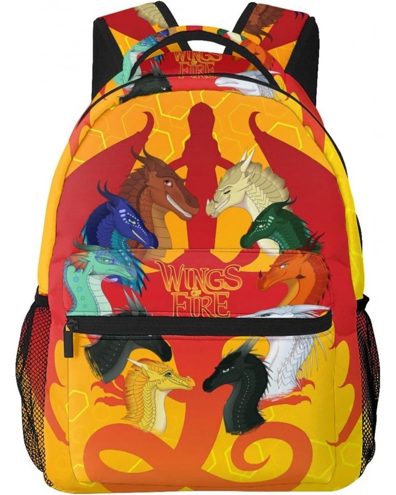 Wings-Of-Fire Wof Dragons Backpack Purse For Adult, Anti Theft Travel Backpack Purse Shoulder Bags With Anime $29.92 Backpacks