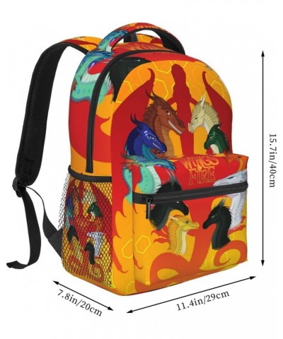 Wings-Of-Fire Wof Dragons Backpack Purse For Adult, Anti Theft Travel Backpack Purse Shoulder Bags With Anime $29.92 Backpacks