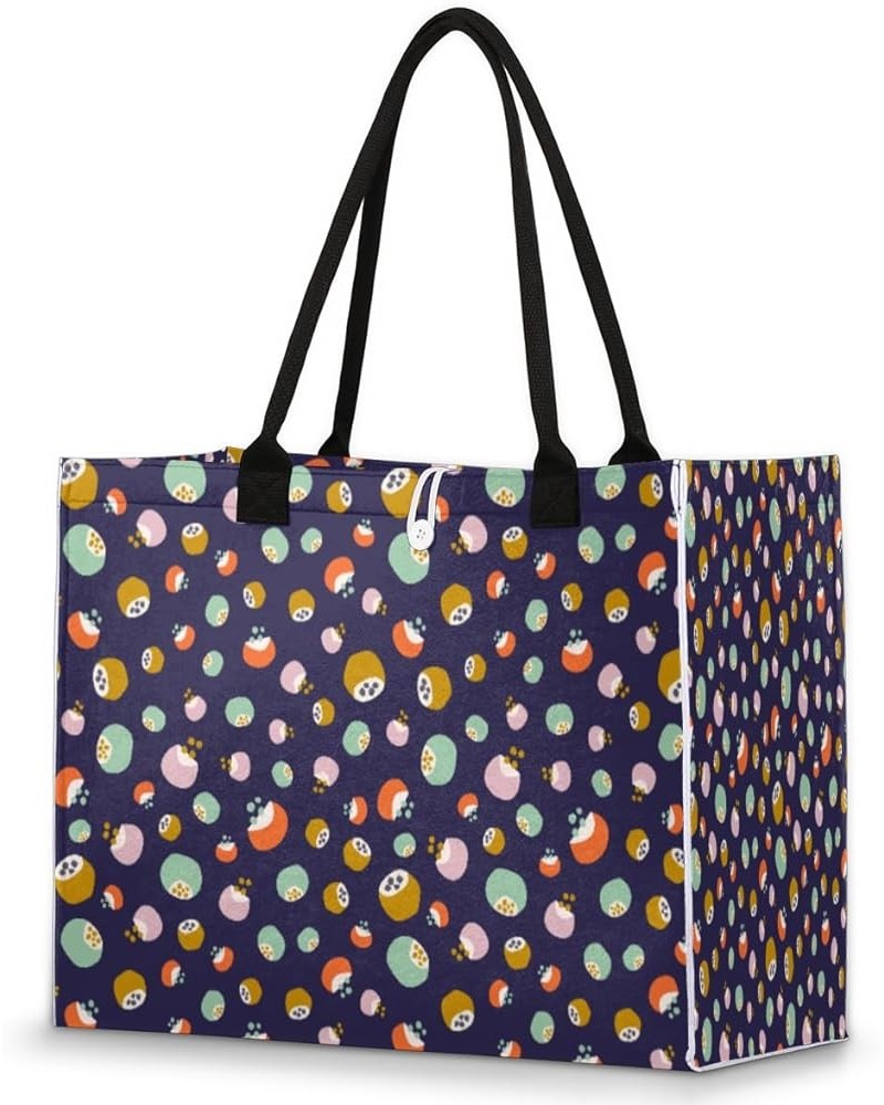 Abstract Circle Dots Large Tote Bag Large Shoulder Bag For Women Teachers Nurses Work Shopping Travel Daily Use Abstract Circ...