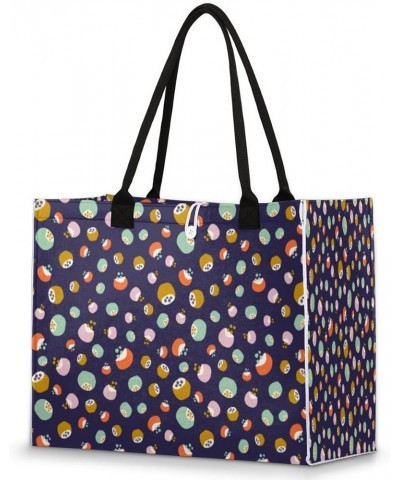 Abstract Circle Dots Large Tote Bag Large Shoulder Bag For Women Teachers Nurses Work Shopping Travel Daily Use Abstract Circ...