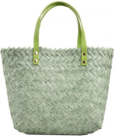 Basket Shape Handbags for Women Tote Bag Travel Bag Purse Bucket Bag Beach Bag for Work Travel Shopping 2023 Green $18.89 Totes